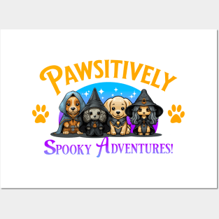 Pawsitively Spooky Adventures - Dogs Posters and Art